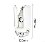 Лампа LED в патрон музична з 4 лопатями, Світлодіодна музична лампа, Обертова дисколампа, Обертова дисколампа, фото 2