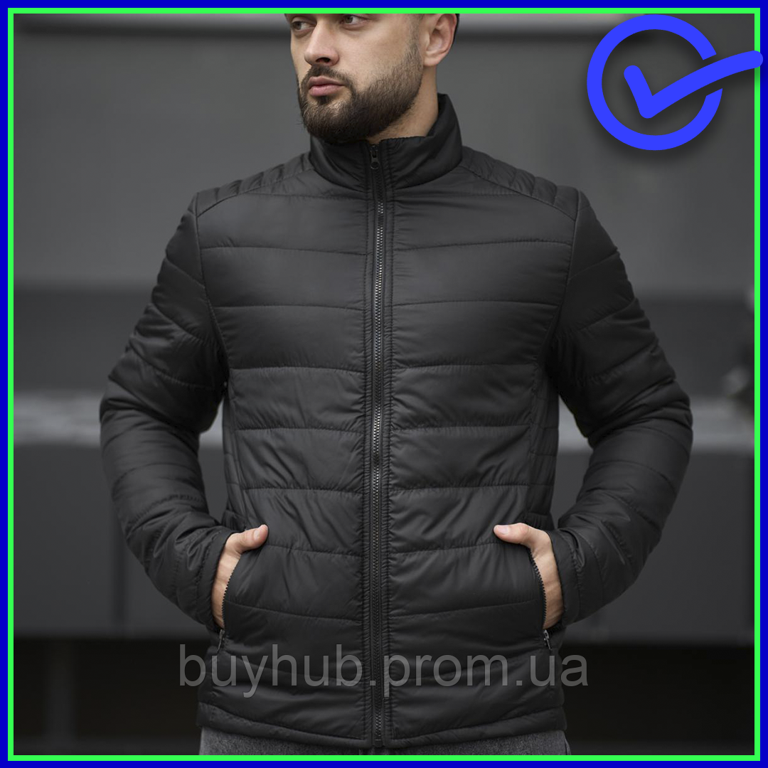 Чоловічі класичні весняні куртки Memoru, стильна молодіжна куртка вітровка чорного кольору