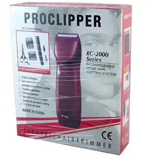 Машинка для стрижки Proclipper RC 2000, Тример акумуляторний, Бритва-тример для чоловіків, фото 3