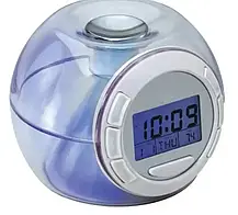 Електронний настільний годинник з підсвічуванням 7 Color Changing Alarm Clock, Годинники з будильником, фото 6
