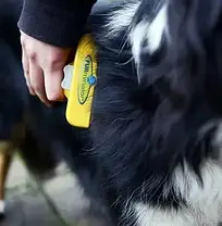 Фурмінатор з кнопкою для чищення шерсті FURminator, Щітка-гребінець для тварин, фото 5