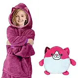 Дитяча толстовка-іграшка Huggle Pets Ultra Plus Hoodie Рожевий, Кофта-іграшка, М'яка іграшка-подушка, фото 7