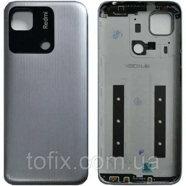 Задня панель корпусу (кришка акумулятора) Xiaomi Redmi 10A оригінал, Сірий