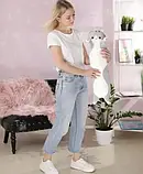 М'яка іграшка-подушка Кіт сірий 50 см, Іграшка-антистрес, Плюшева іграшка для дітей і дорослих, фото 6