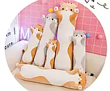 М'яка іграшка-подушка Кіт коричневий 50 см, Іграшка-антистрес, Плюшева іграшка, фото 7