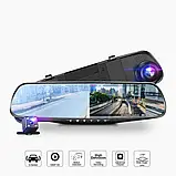 DVR L 9000 дзеркало з двома камерами, Реєстратор в машину, Автореєстратор, фото 6