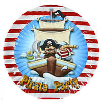 Набор бумажных тарелок "Пираты капитан" 7038-0040, 10 шт kr