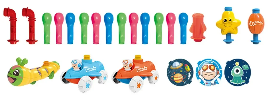 Машинка с шариками Воздушные Гонки HX1810-1 | Интерактивная игрушка Baloon Car | Аэромобиль - фото 4 - id-p1419795496