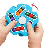 Дитячий розвиваючий обертовий чарівний спіннер, Іграшка-антистрес, Головоломка для дітей, що обертається, фото 6