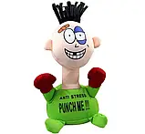 М'яка іграшка-антистрес PUNCH ME "Вдар мене" Зелена, Смішна іграшка на присосках, фото 2