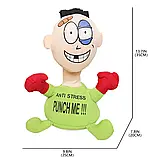 М'яка іграшка-антистрес PUNCH ME "Вдар мене" Зелена, Смішна іграшка на присосках, фото 6
