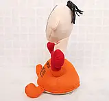 М'яка іграшка-антистрес PUNCH ME "Вдар мене" Помаранчева, Смішна іграшка на присосках, фото 3