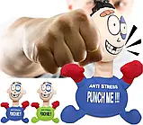 М'яка іграшка-антистрес PUNCH ME "Удар мене" Синя, Смішна іграшка на присосках, фото 2