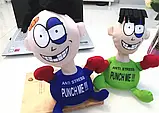 М'яка іграшка-антистрес PUNCH ME "Удар мене" Синя, Смішна іграшка на присосках, фото 5
