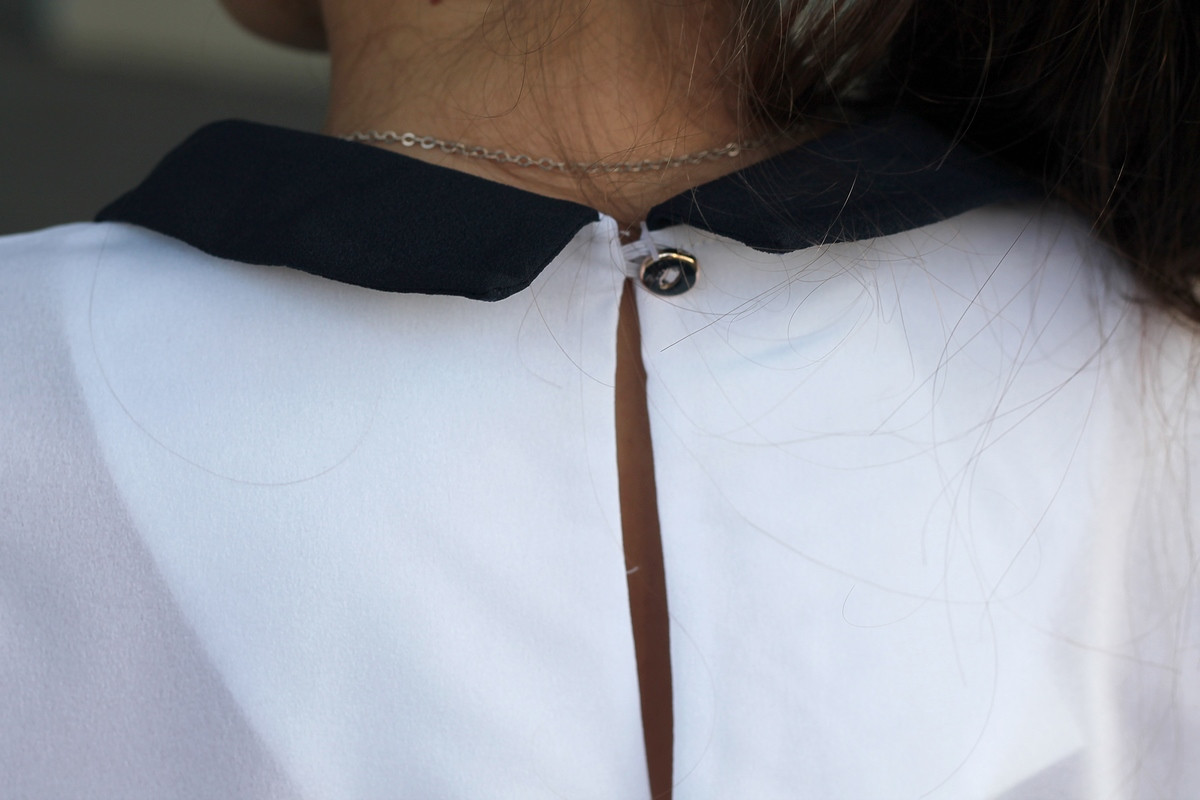 Блузка школьная белая с манжетами для девочки - фото 4 - id-p2024267015