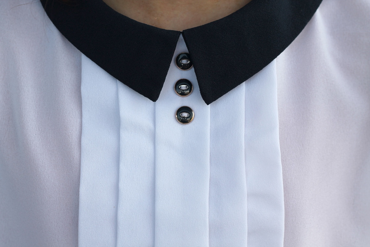 Блузка школьная белая с манжетами для девочки - фото 6 - id-p2024267015
