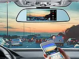 DVR A29 touchscreen HD1080 дзеркало з двома камерами, Реєстратор в машину, Автореєстратор, фото 7
