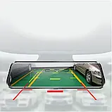 DVR A29 touchscreen HD1080 дзеркало з двома камерами, Реєстратор в машину, Автореєстратор, фото 8
