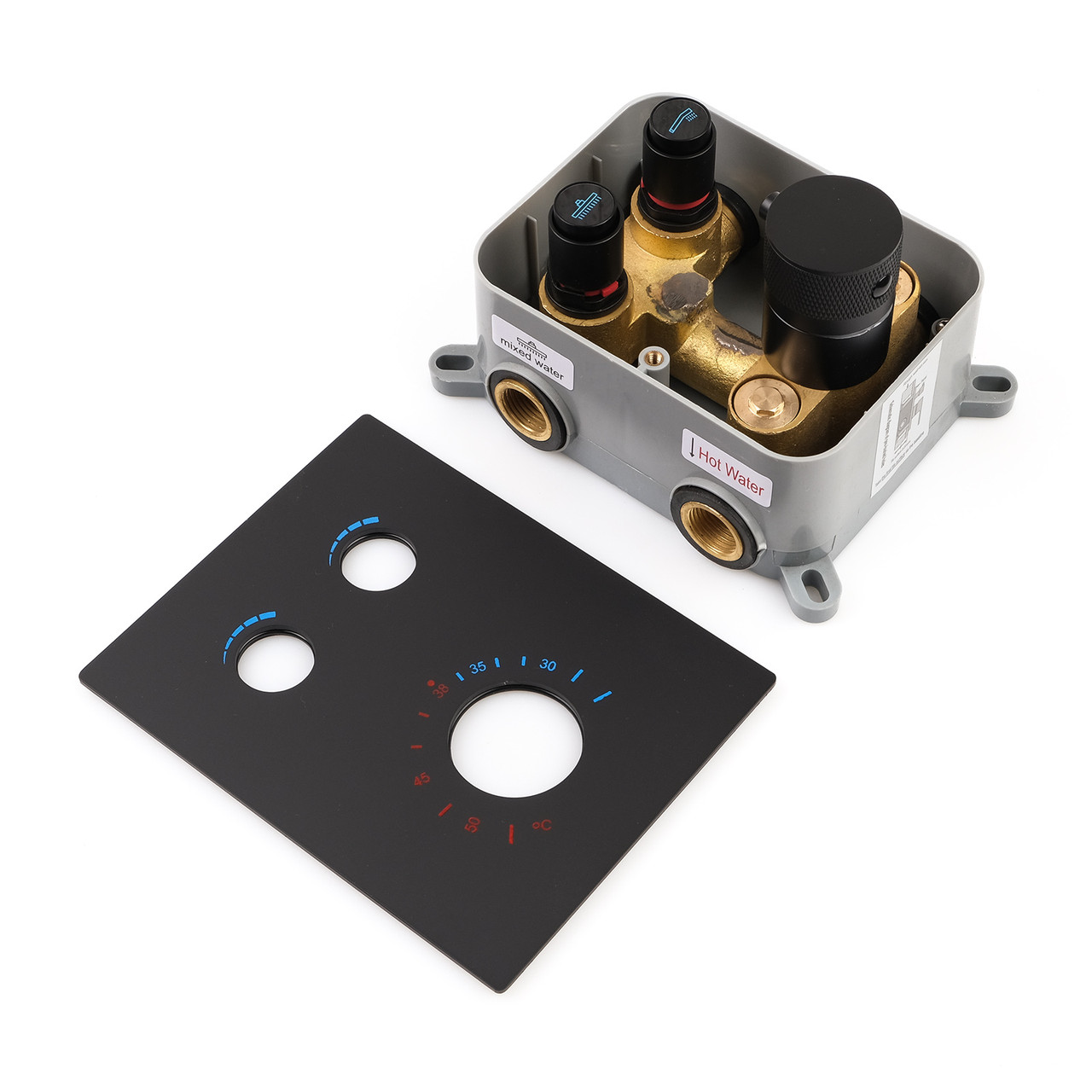 Душовий набір для прихованого монтажу BSKT-07 із термостатичним змішувачем.