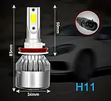 Комплект LED ламп C6 H11, Авто лампи, Світлодіодні лампи в автомобільні фари, фото 4