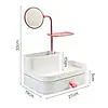 Косметик бокс Cosmetic rack with mirror White, Органайзер для косметики, фото 7
