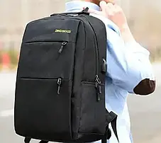 Рюкзак, сумка, клатч 3 в 1 набір, BACKPACK Trend, ЧОРНИЙ, Міський рюкзак, Чоловіча сумка через плече, фото 4