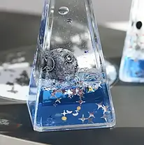 Плаваютий таймер Floating Timer, Пісочний годинник з масляною рідиною, фото 4