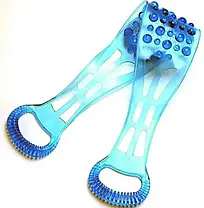 Двосторонній масажер-мочалка Dual Sided Back Scrubber, Силіконова мочалка для тіла, фото 5