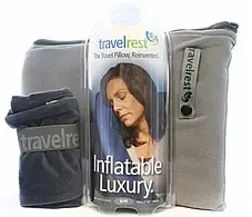 Дорожня надувна подушка Travelrest Inflatable Luxury, Подушка для подорожей, фото 4