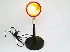 Лампа LED для селфі ефект сонця 23 см, Кругла світлодіодна лампа для фото Sunset Lamp, фото 4