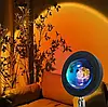 Лампа LED для селфі ефект сонця 23 см, Кругла світлодіодна лампа для фото Sunset Lamp, фото 7