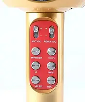 Мікрофон WS1816 ЧЕРВОНИЙ, Бездротовий Bluetooth караоке-мікрофон, фото 3