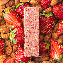 Протеїнові батончики Fizi KETO 45 g Strawberry-Almond, фото 4