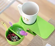 Підсклянник на прищіпці Clip On Table Cup Holder, Підсклянник на стіл, фото 6