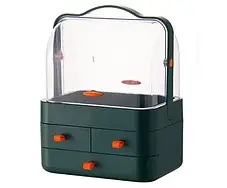 Органайзер для косметики 4 секції (зелений) YM206-1 Three Drawers, Косметичний органайзер, фото 4