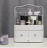 Органайзер для косметики 4 секції (рожевий) YM206-1 Three Drawers, Косметичний органайзер, фото 7