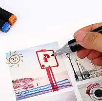 Скетч маркери 60 штук у тканинному футлярі, Двосторонні маркери на спиртовій основі, Набір маркерів, фото 5