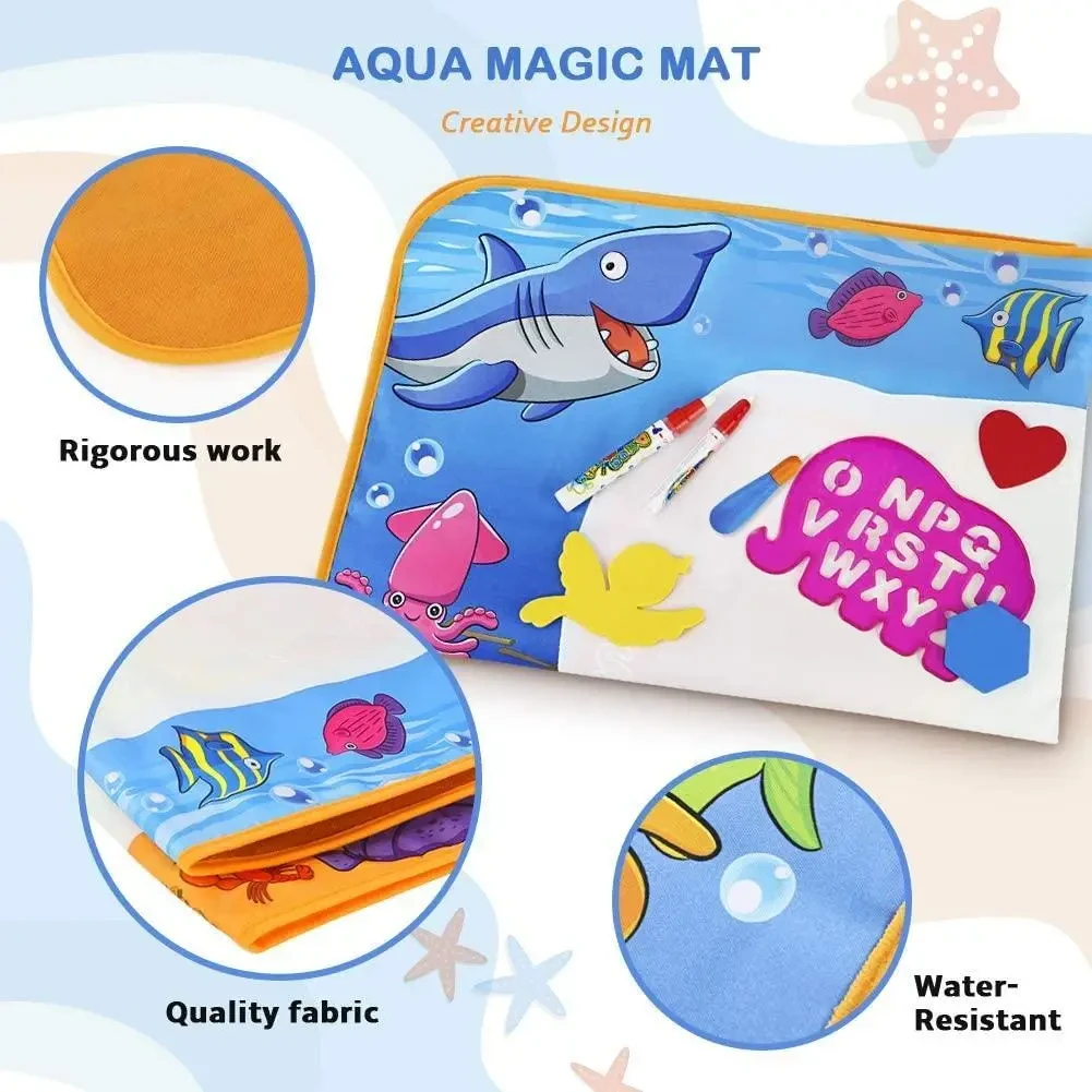 Водный коврик для рисования Aqua Magic Mat | Детский коврик для творчества - фото 5 - id-p1497639893