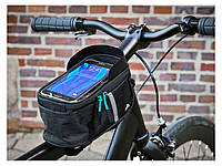 Велосумка с держателем для мобильного телефона Crivit черная DBUY Велосумка з тримачем для мобільного телефона