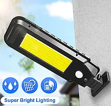 Ліхтар-прожектор на сонячній батареї з датчиком руху Solar Induction street lamp BK-98 Т100, фото 4