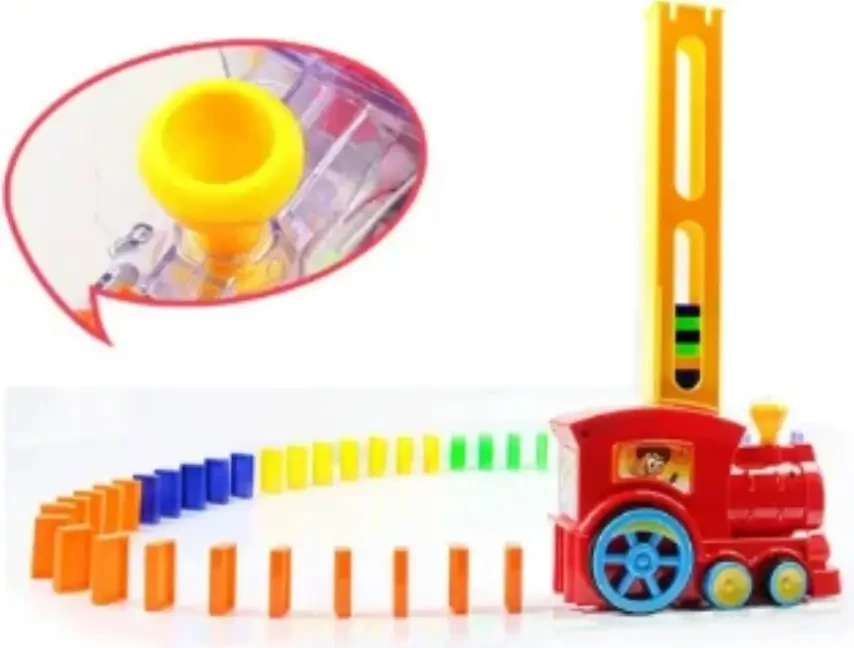 Набор игрушек поезд домино, DOMINO Happy Truck sciries COLORS 100 деталей | Развивающая игрушка - фото 2 - id-p1367832747