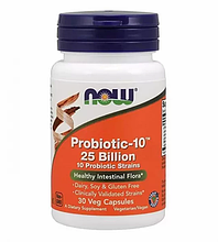 Пробіотики NOW Foods Probiotic-10 25 Billion 30 Veg Caps