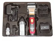 Машинка для стрижки волосся Gemei GM-550, Тример акумуляторний, фото 3