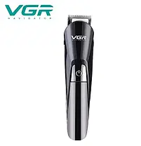 Машинка для стрижки волосся VGR V-012 6в1, Тример акумуляторний, Електробритва, фото 5
