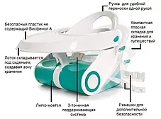 Переносний стільчик для годування Childrens Folding Seat, Дитячий столик для їжі, Стільчик-трансформер, фото 4