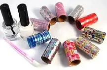 Набір для дизайну нігтів Fab Foils, Нігтьові наклейки, Декор для нігтів, фото 6