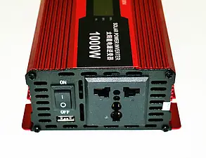 Автомобільний перетворювач напруги UKC 1000W з LED екраном, Інвертор в машину, фото 4