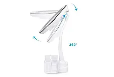 Дзеркало з LED підсвічуванням кругле XH-086 26LED 360° з органайзером, Косметичне дзеркало, фото 3