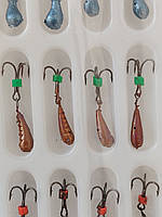 Набір мормишок із підвісним трійником 30 шт.