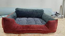 Затишне місце лежанка ліжко (60*40см) для собаки з якісної меблевої тканини